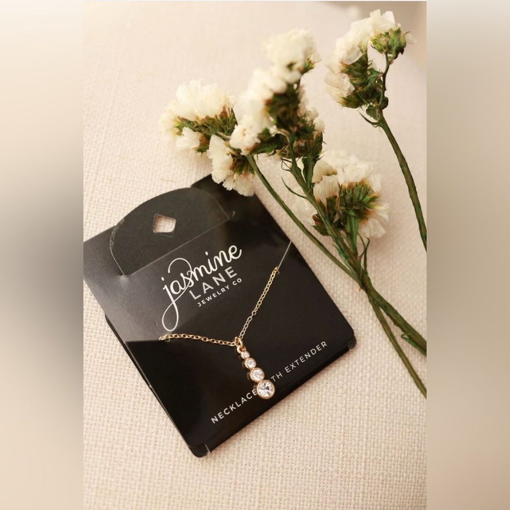 Jasmine Lane Gold Tone Necklace with Extender